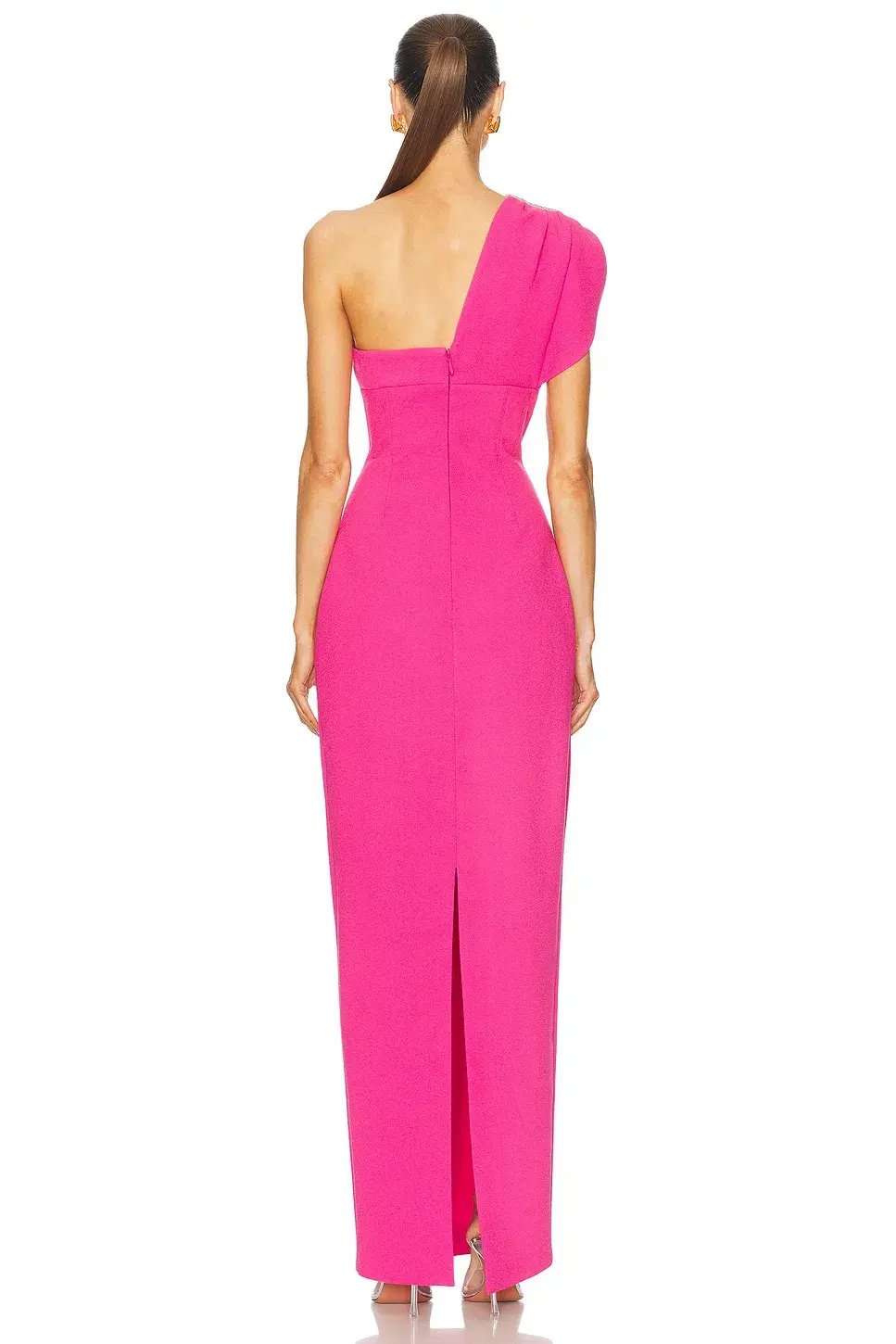Rachel Gilbert Winnie Gown in Hot Pink Size 8 photo 3