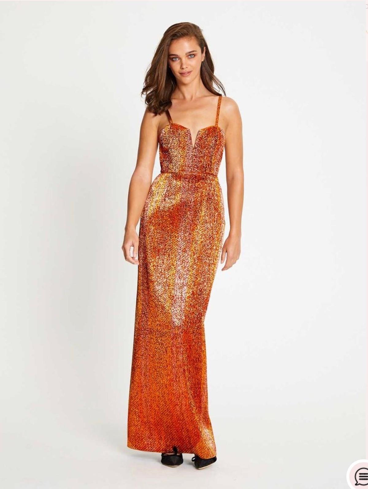 Alice McCall Electric Nights Dress/Gown - Copper size 8 photo 4