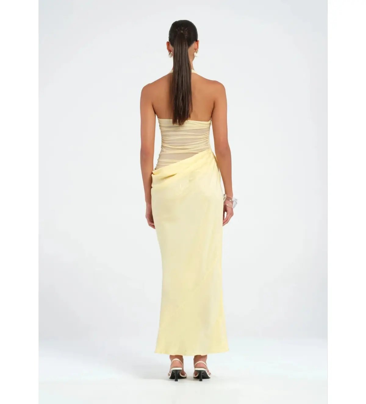 Benni Gina Maxi Dress in Butter Size AU 6 photo 3