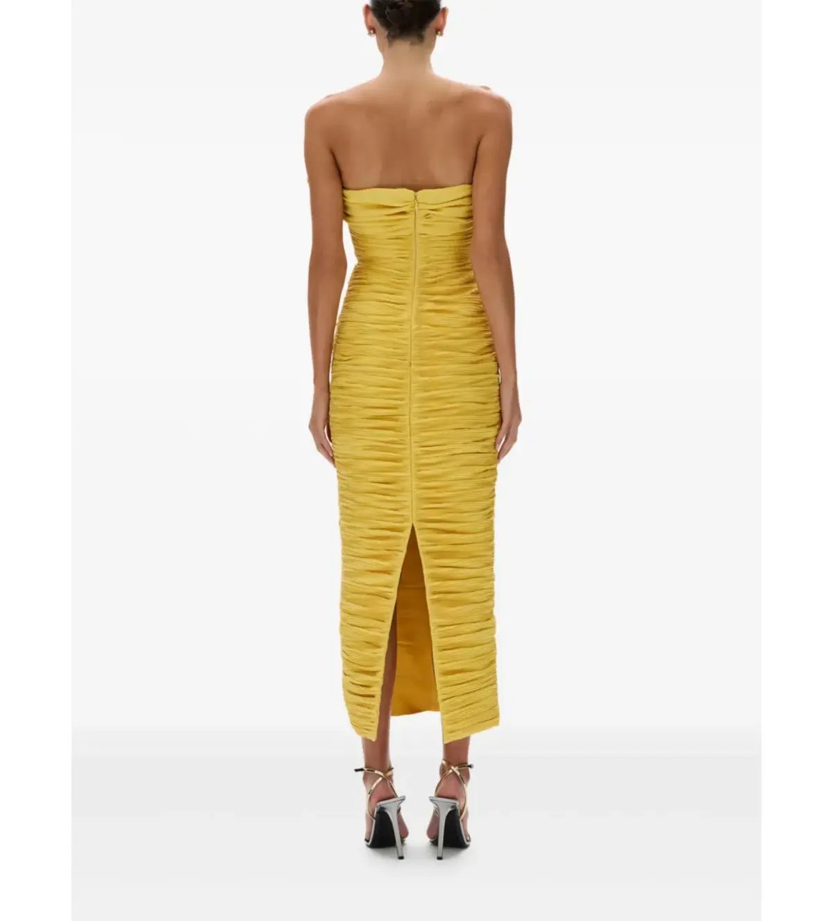 Rachel Gilbert Jensen Dress Yellow Size 2/Au 10 photo 4
