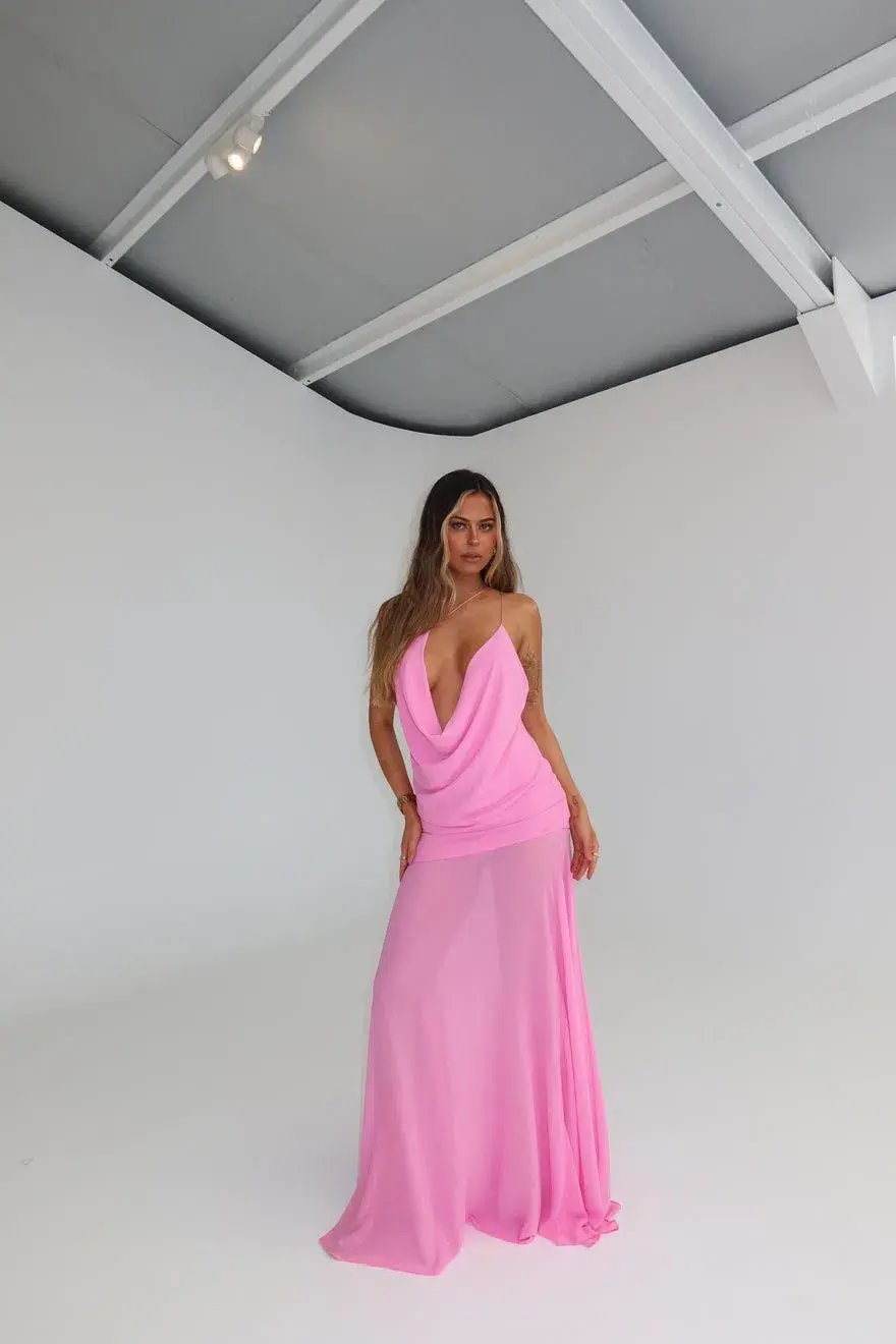 Natalie Rolt Dimity Maxi Gown Candy Pink Size 0 / Size Au 6 photo 2