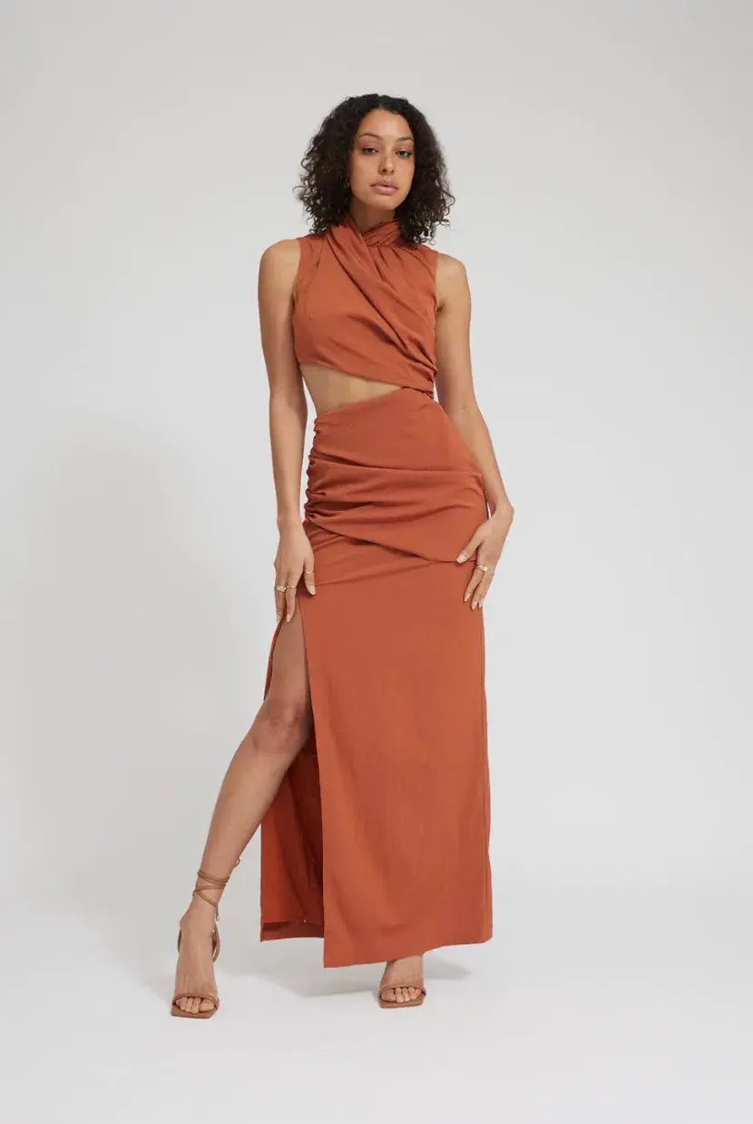 Tojha Gianna Dress Nude Orange Size 6 photo 2