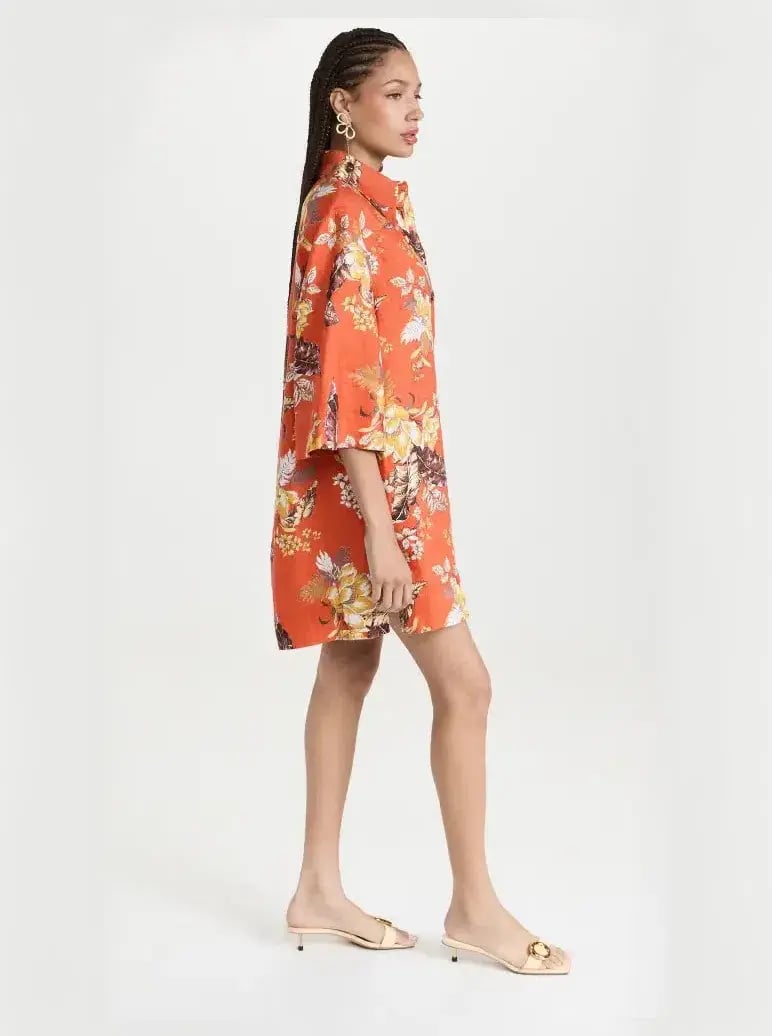 Zimmerman Matchmaker Tunic Dress in Red Tropical Floral Size 0 /AU 8 photo 2