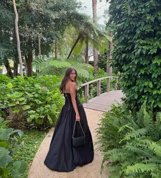 Aje Violette Bubble Hem Maxi Dress Black Size AU 10 photo 7