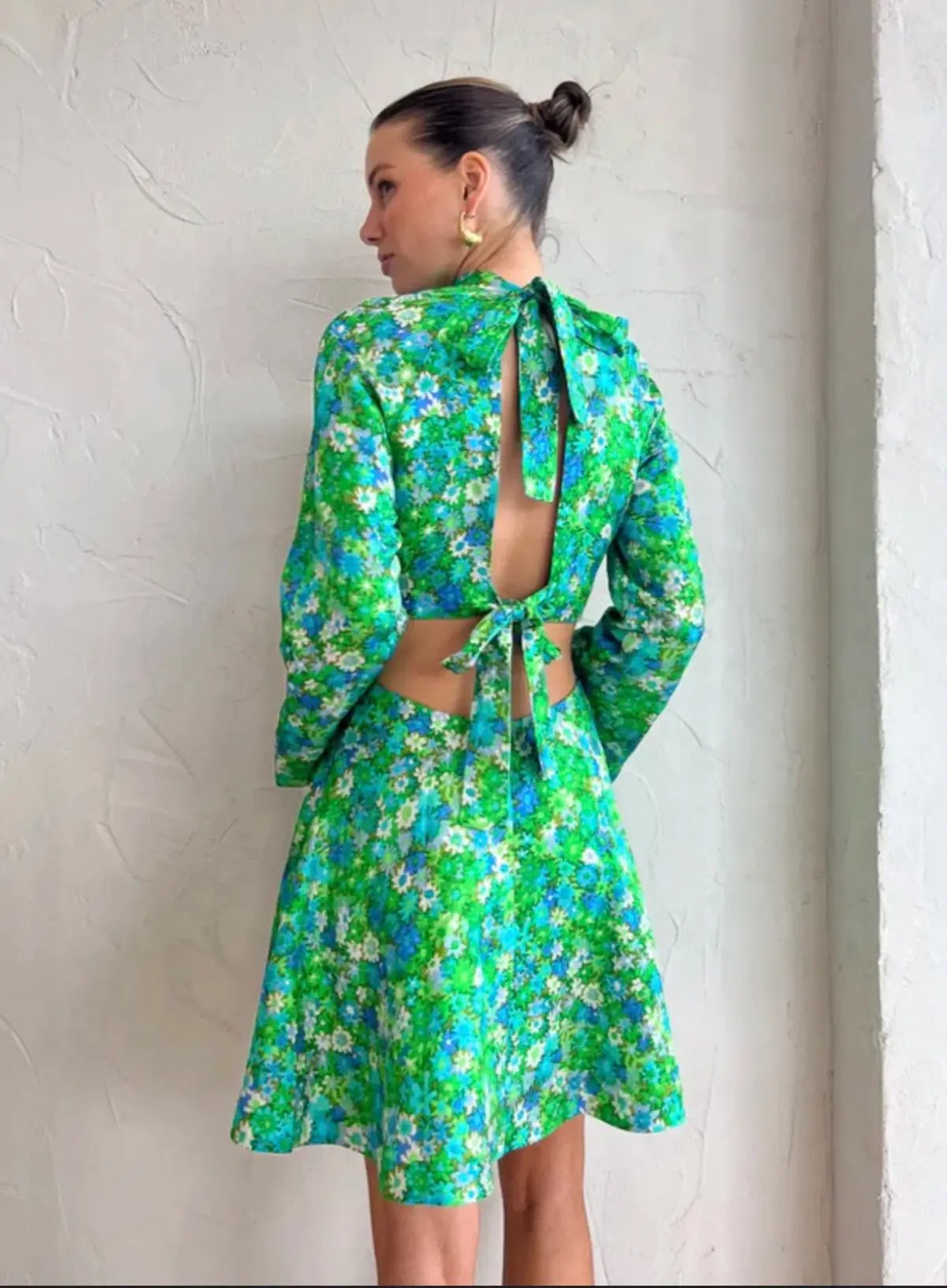 Alemais Cassandra Cut Out Mini Turquoise Size AU 8 photo 2