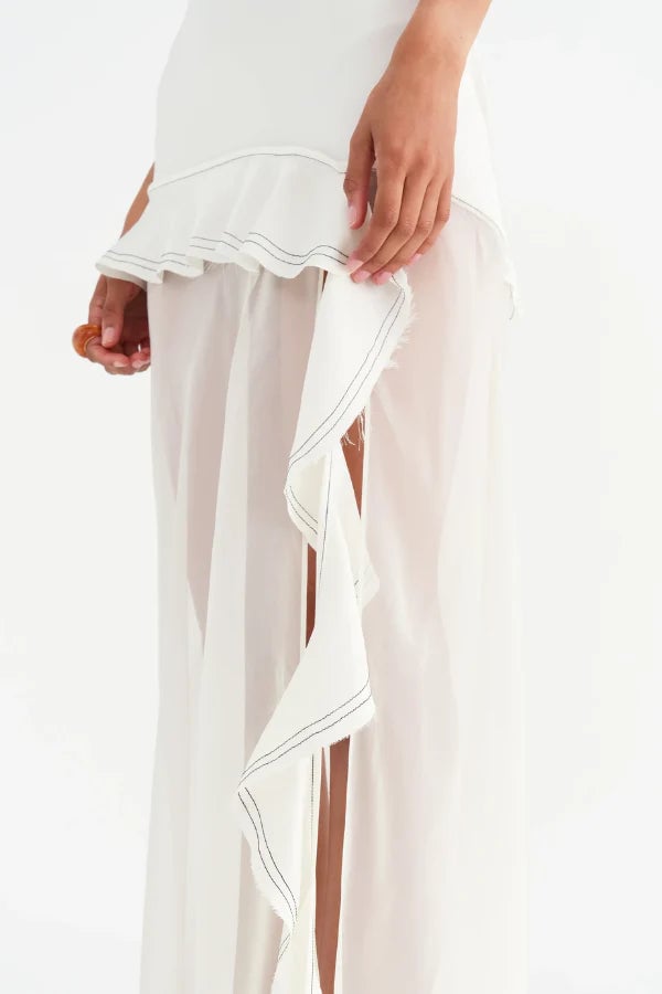 BENNI DELILAH MAXI DRESS - WHITE photo 3