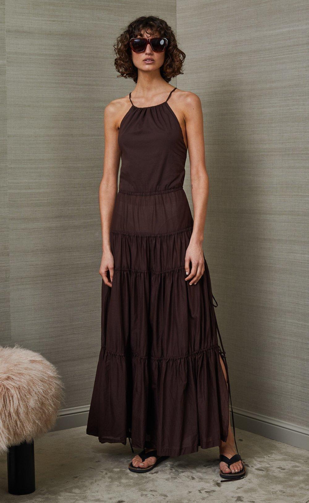 Bec & Bridge Carmen Maxi Dress Chocolate Brown Size 8 photo 4