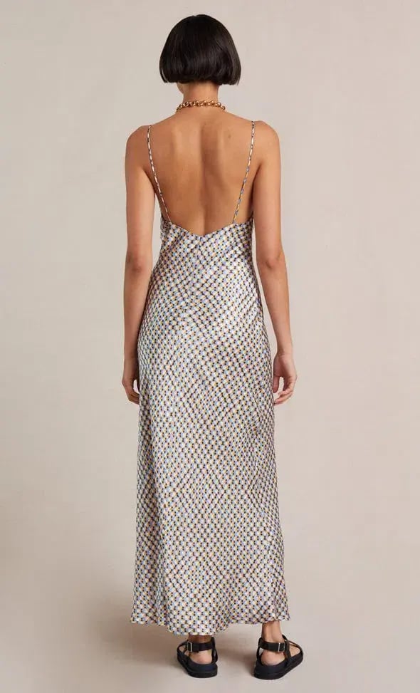 Bec & Bridge Frankie V Maxi Dress Multi Print Size 12 photo 2