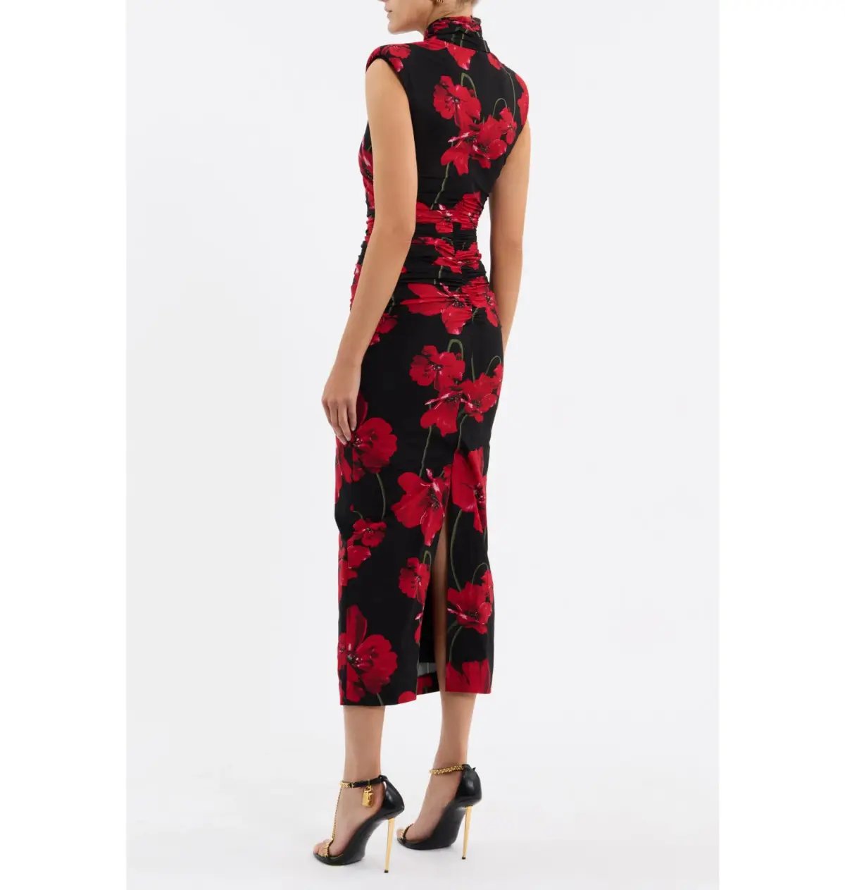Rebecca Vallance Poppy Fields Midi Dress Floral Print Size AU 12 photo 4