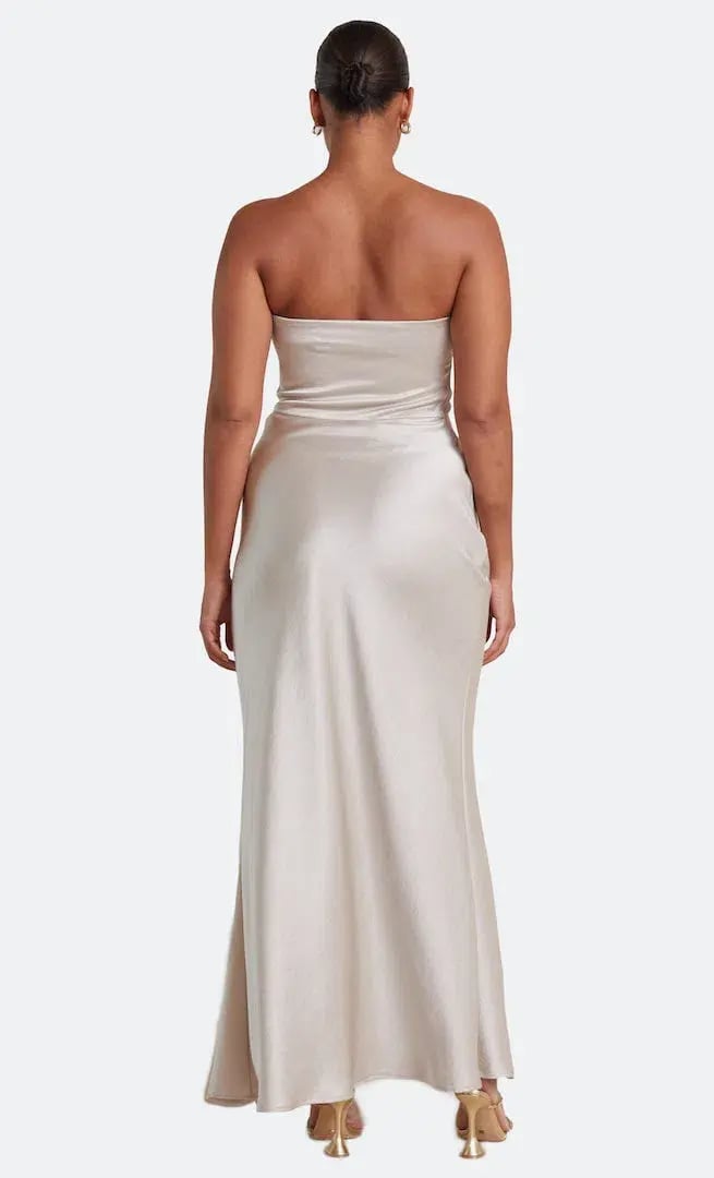 Bec & Bridge The Dreamer Strapless Maxi Dress in Sand Size 10 / M photo 2