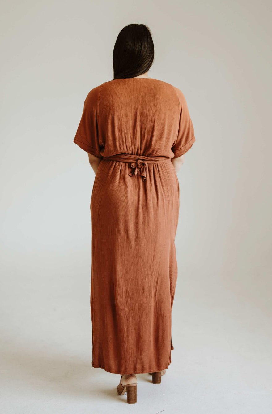 Hazel & Folk Melody Maxi Gown - Cinnamon photo 4