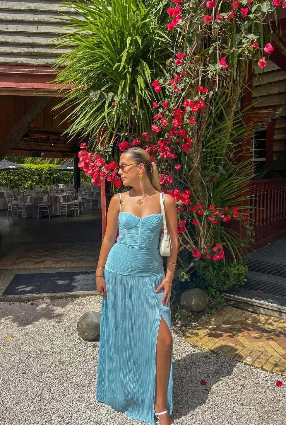 Manning Cartell  Double Time Pleat Dress in  Acqua spritz  Size AU 6 photo 3