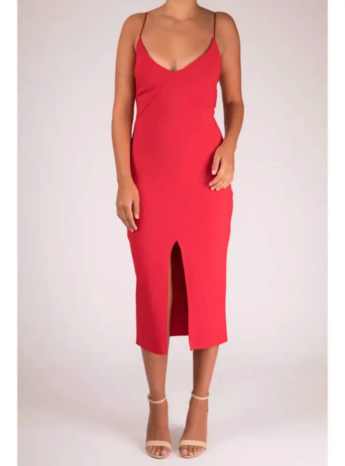 Bec & Bridge Tasha Midi Dress Red Size AU 6 photo 2