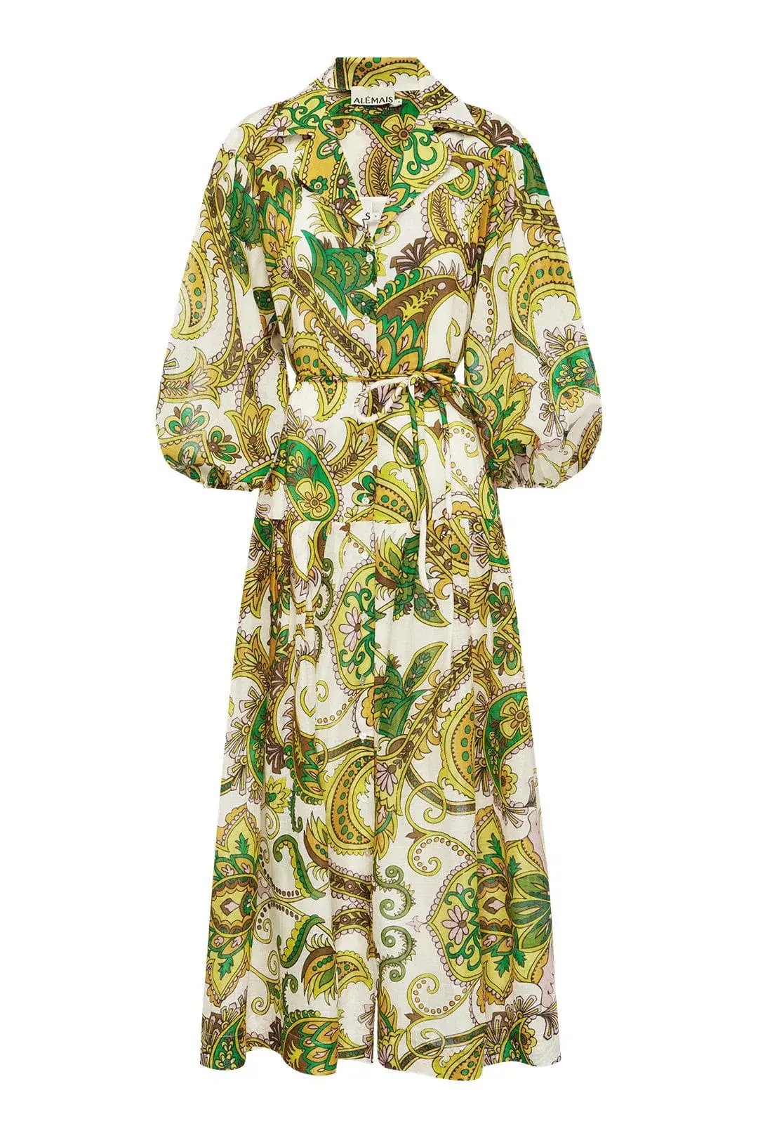 Alemais Octavia V Neck Shirt Dress Print Size 12 photo 4