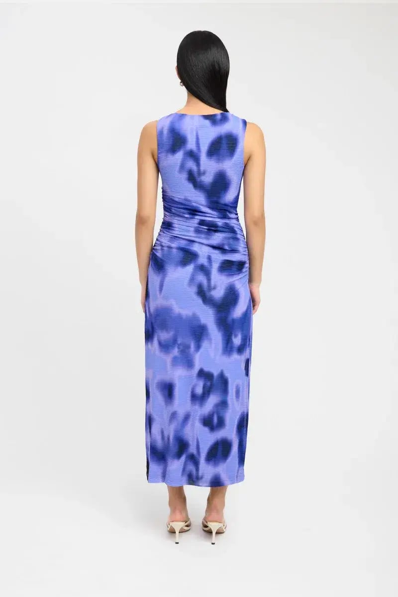 Kookai Poppy Purple Print Maxi Dress Poppy Size 8 photo 3