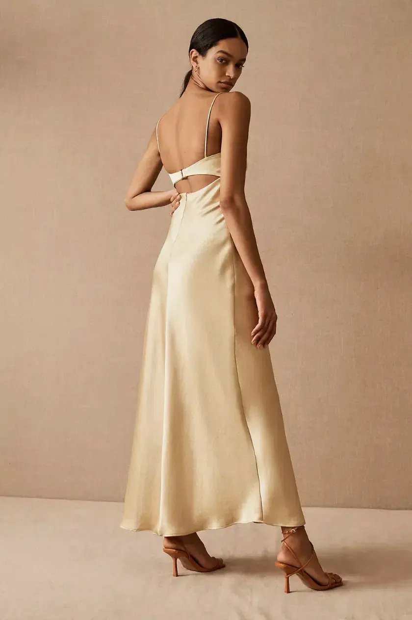 Bec & Bridge Carrie Maxi Dress Yellow Size 10 photo 3