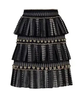 Thurley Crescent Skirt Black Size 10 photo 4