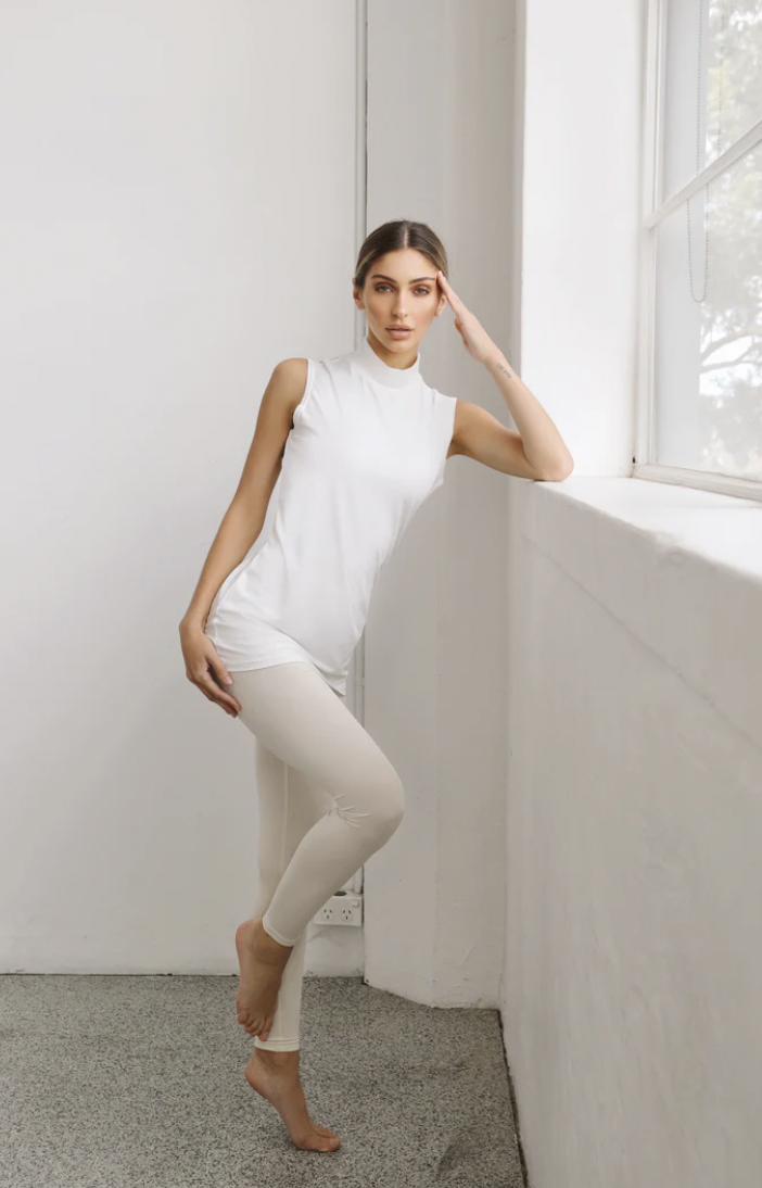 LUXE BASIC LEGGINGS SAND photo 4