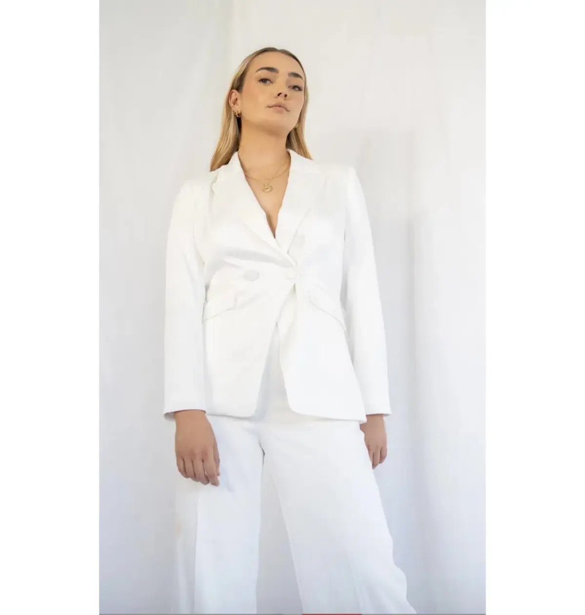 Sheike Yours Truly Two-Piece Suit White Size 8 photo 3