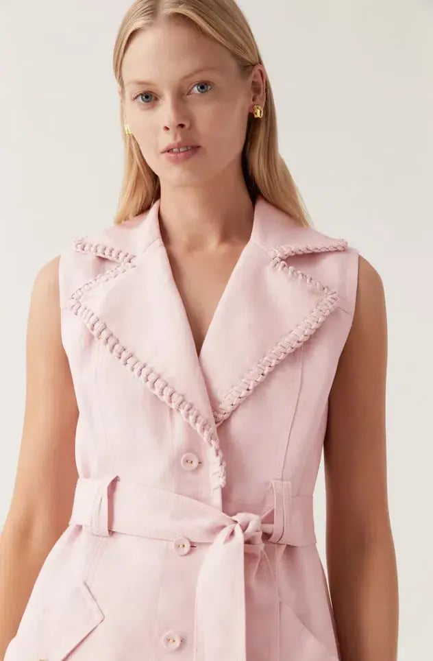 Aje Encompass Utility Mini Dress Pink Size 8 photo 4