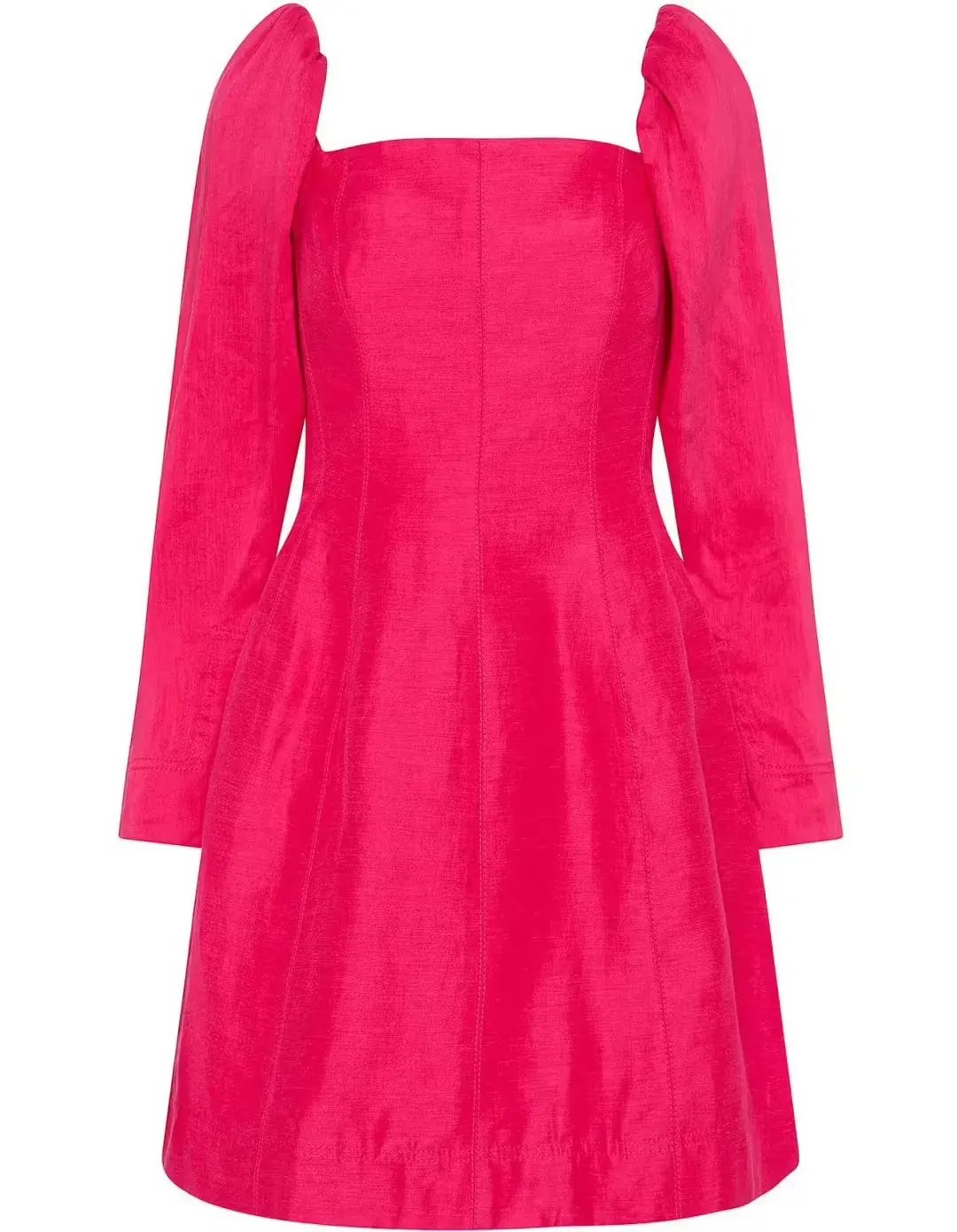 Aje Baret Sleeved Mini Dress in Pink Size 12 photo 5