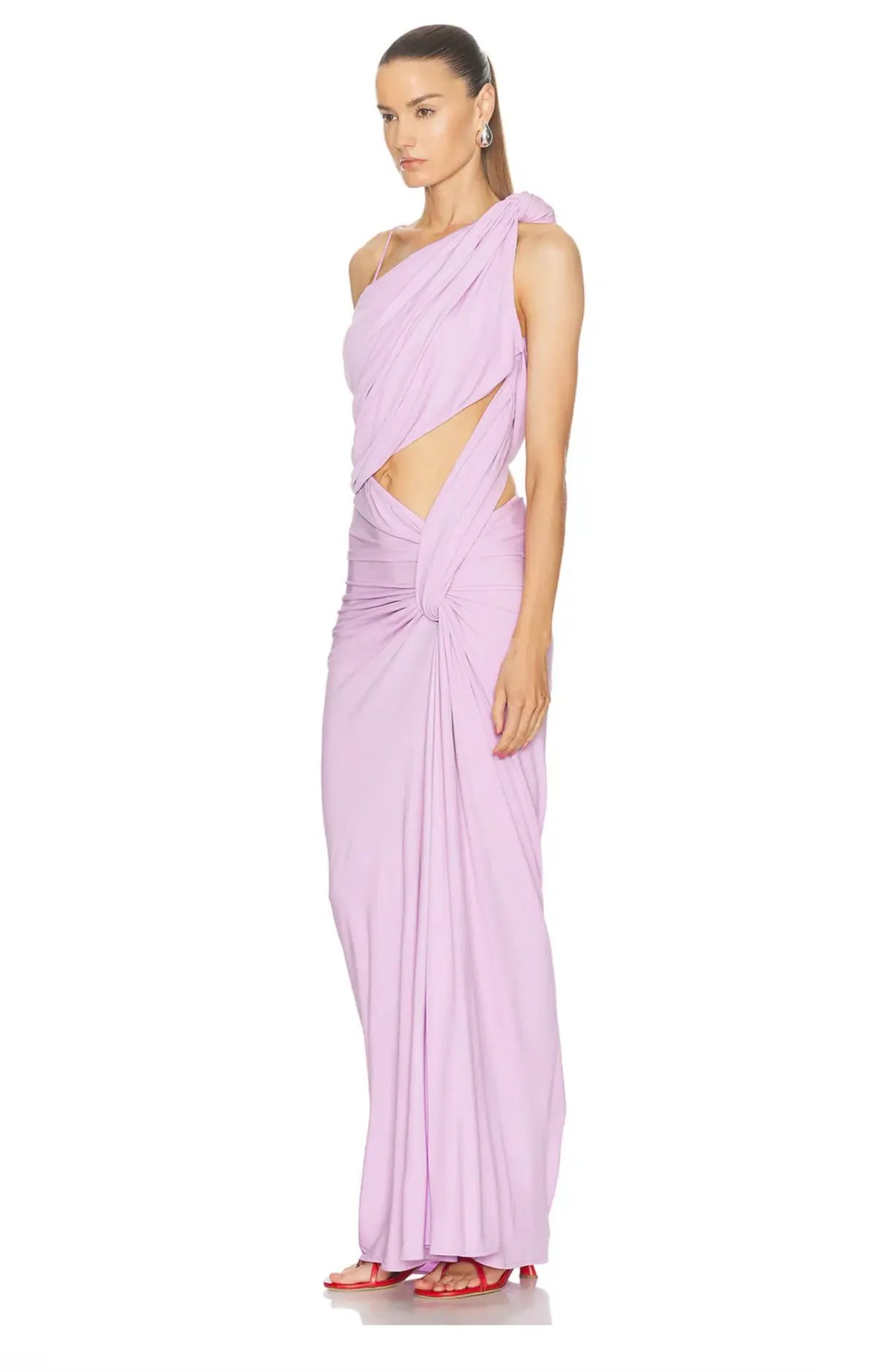Christopher Esber Twisted Lever Maxi Dress Pink Size 8 photo 3