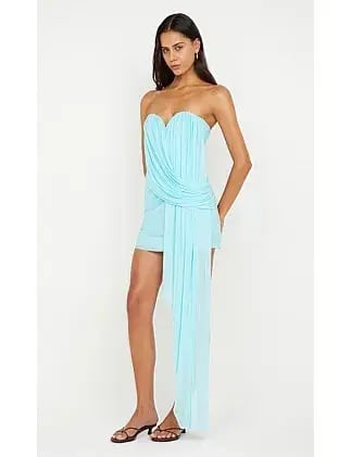 Bec Bridge DANKA STRAPLESS MINI DRESS Turquoise Size 10 photo 2