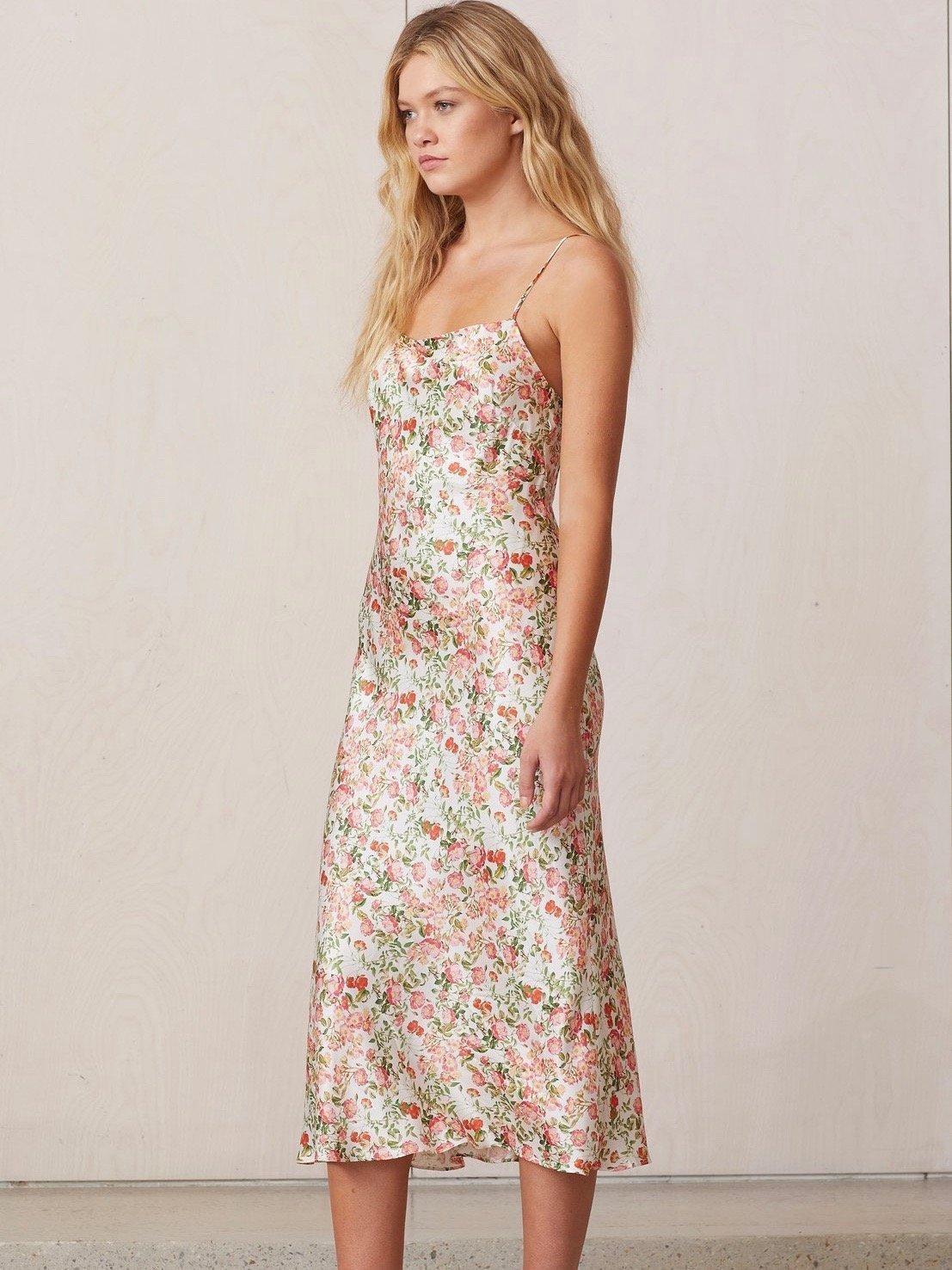 Bec & Bridge Camellia Delights Slip Midi Dress Floral Size 10 photo 2