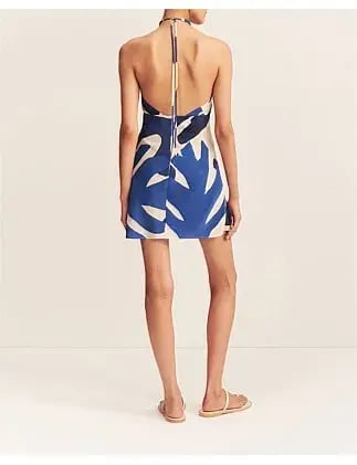 Shona Joy Edward Silk Halter Mini Dress Size 6/XS photo 9