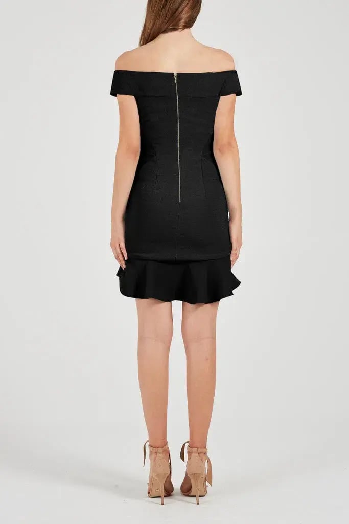 Rebecca Vallance Anise Mini Dress Black Size 8 photo 3