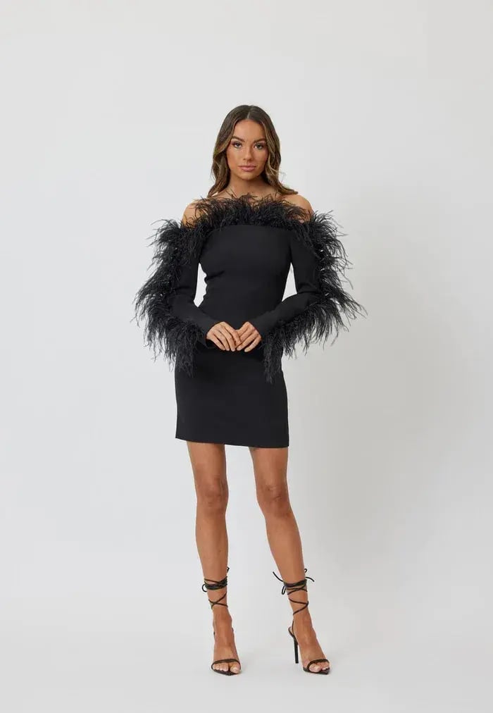 Bianca & Bridgett Katherine Mini Dress Black Size AU 6 photo 2