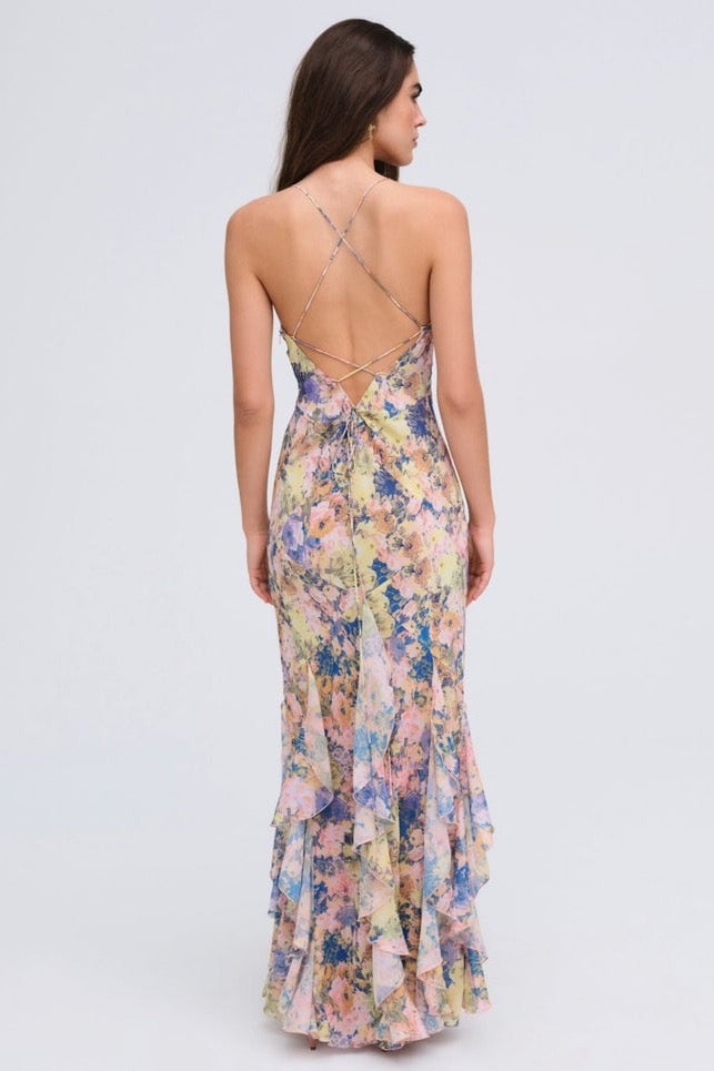 FOR LOVE & LEMONS ELEA MAXI DRESS - PINK photo 3