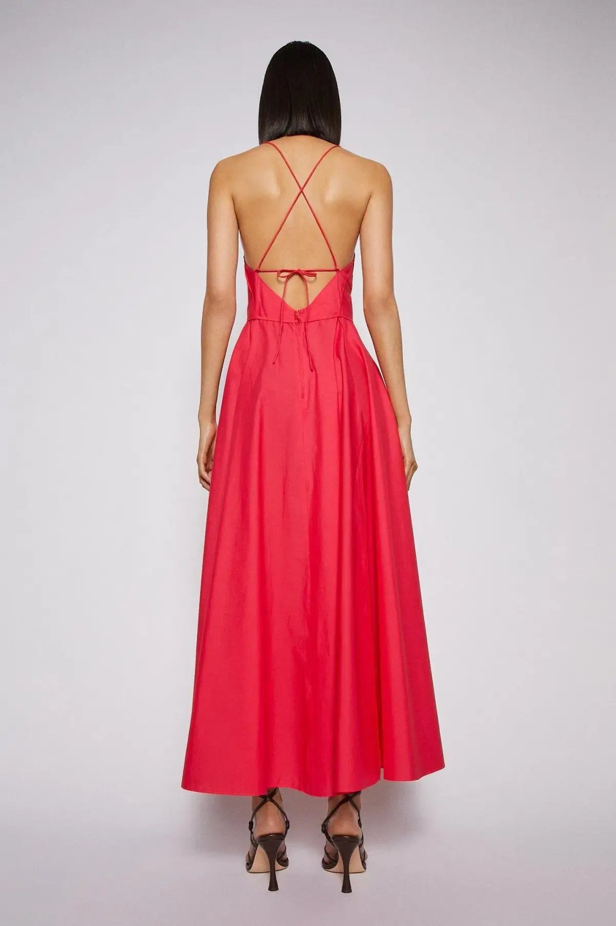 Scanlan Theodore Parachute Strappy Dress in Fuchsia Pink Size AU 12 photo 2