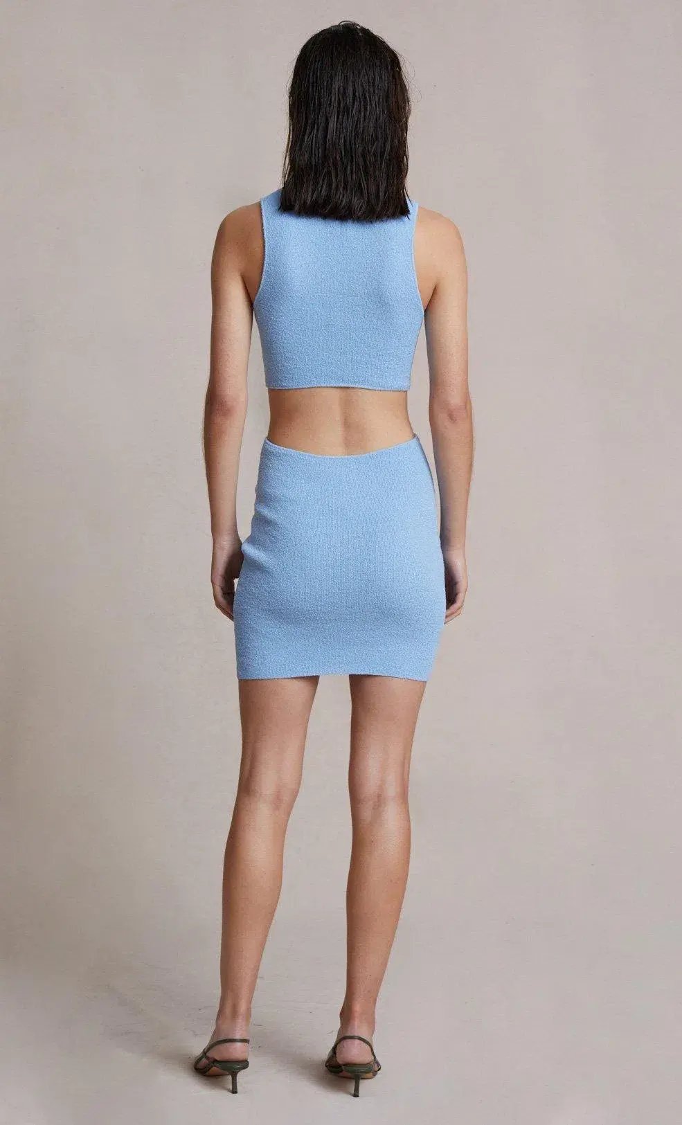 BEC & BRIDGE ZAHARA KNIT MINI DRESS IN SKY BLUE Size 8 photo 2