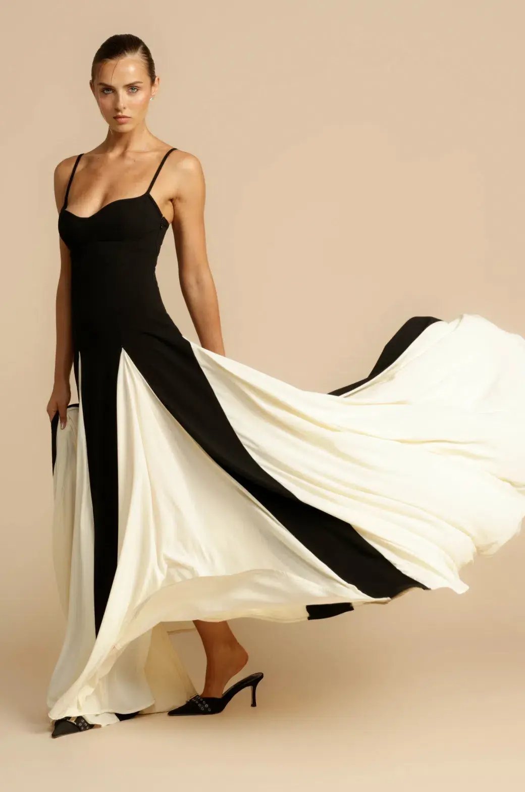Arcina Ori Paloma Dress Black and White Size 8 photo 4