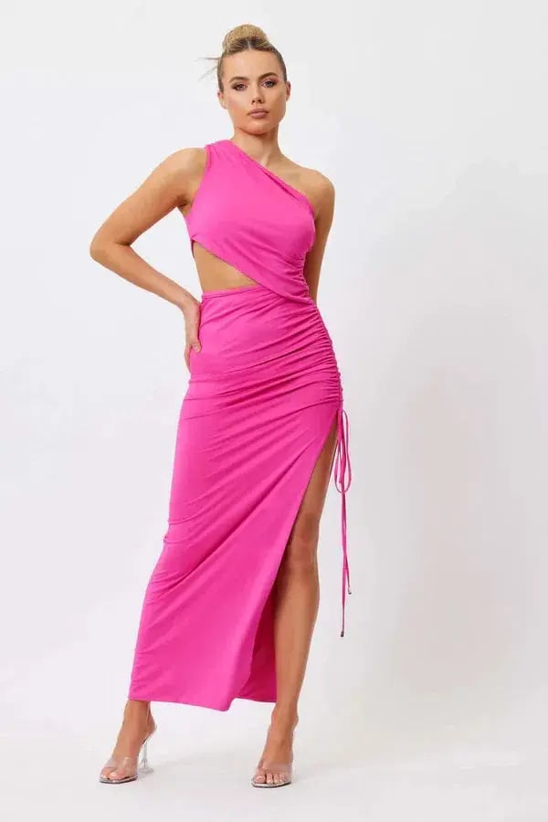 Bianca & Bridgett Gabrielle Midi Dress Pink Size 8 photo 2