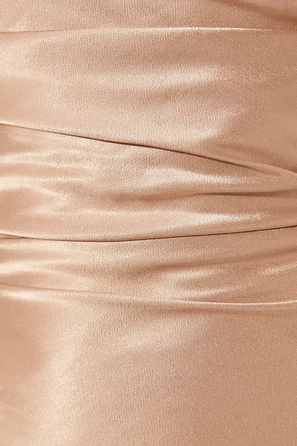 Shona Joy La Lune One Shoulder Cowl Back Maxi Dress  Gold Size 8 photo 4