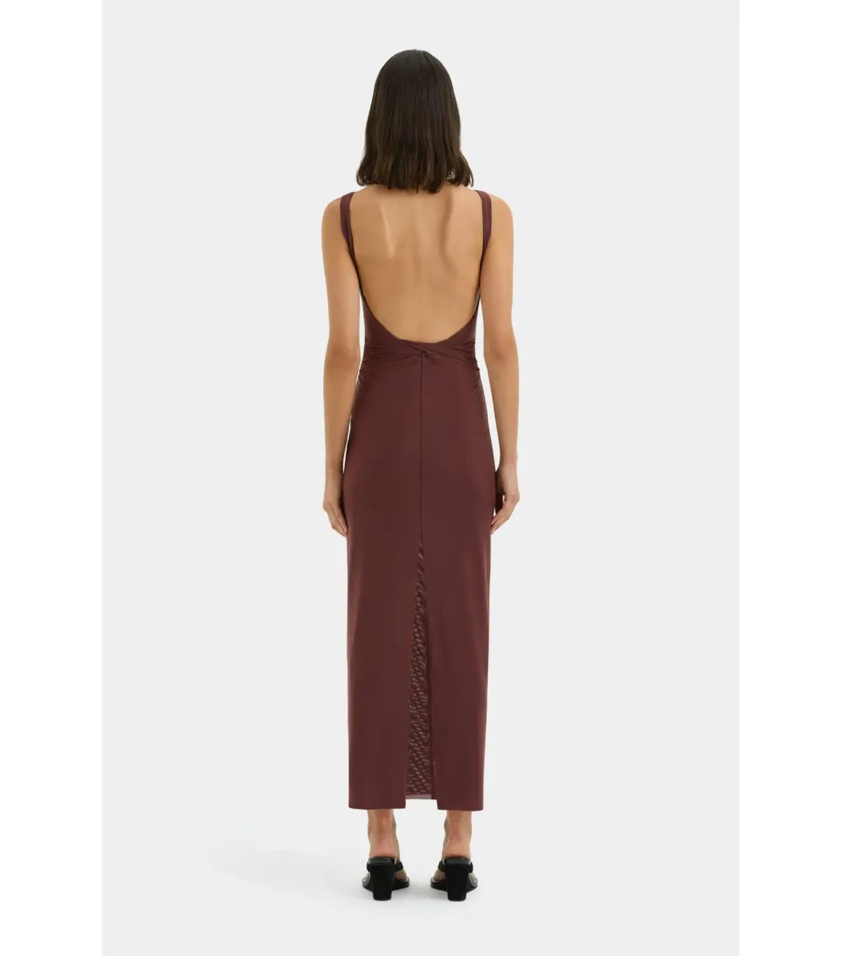 Sir the Label Jacques Twist Midi Dress Espresso Brown Size 2 / AU 10 photo 2