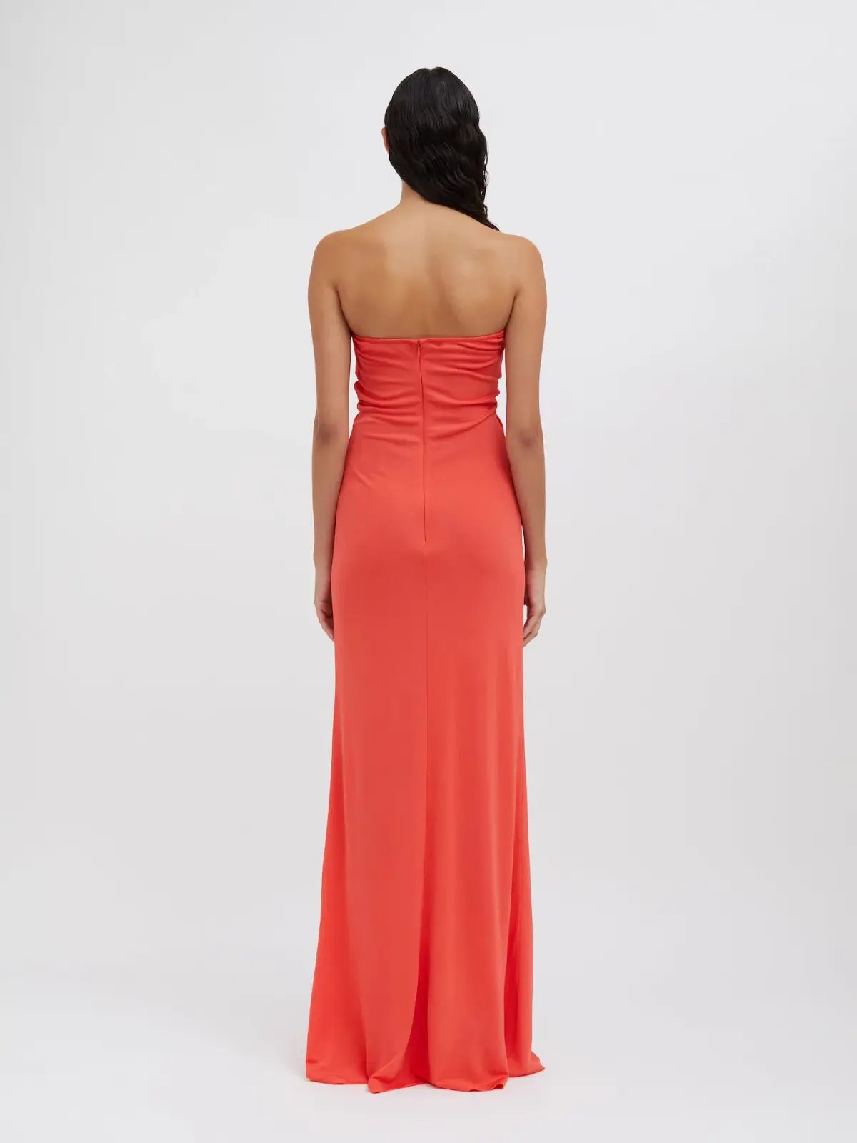 Christopher Esber Arced Palm Dress Grapefruit Size 10 photo 3