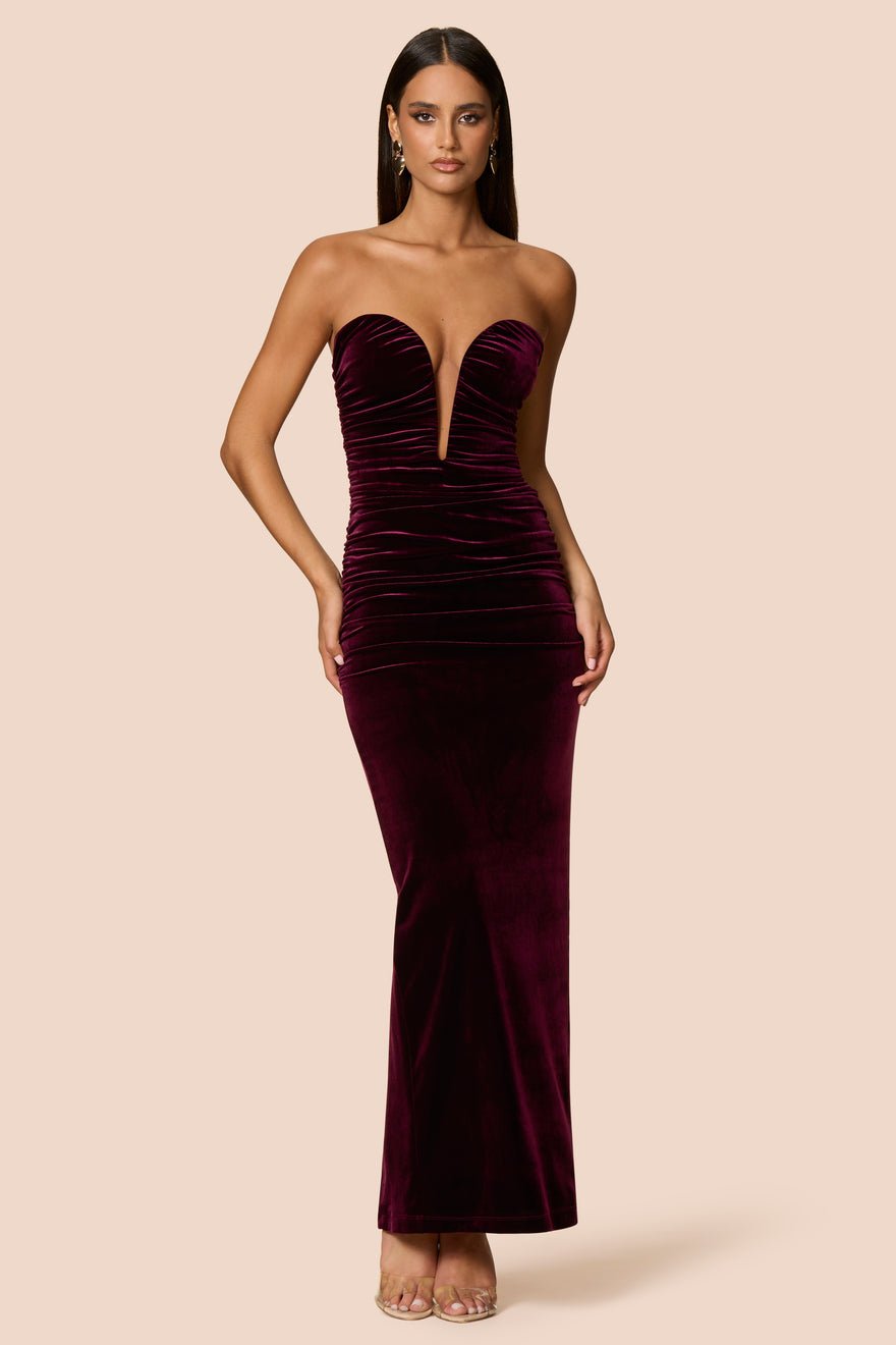 Nookie Nina Gown - Mulberry photo 4
