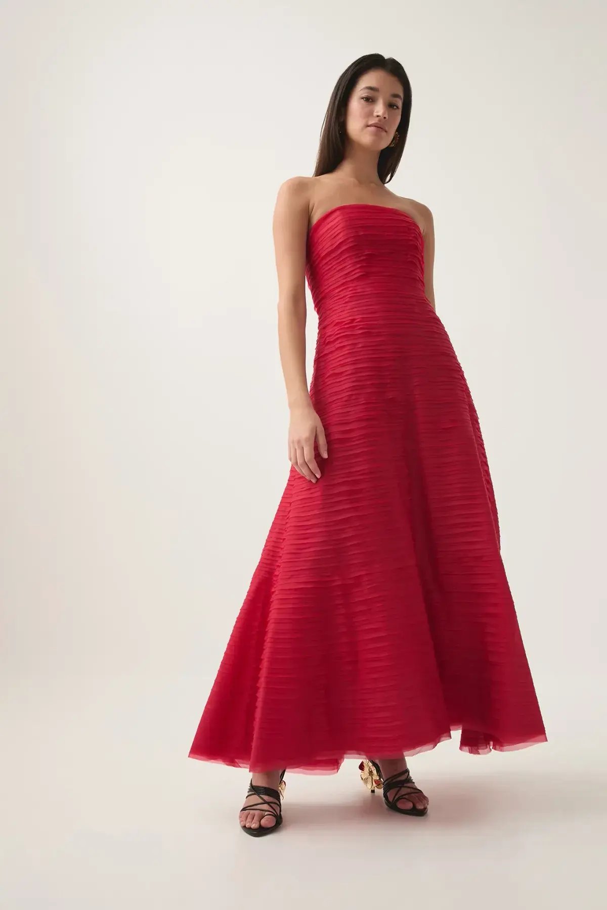 Aje Soundscape Maxi Dress in Scarlet Red Size 16 photo 4