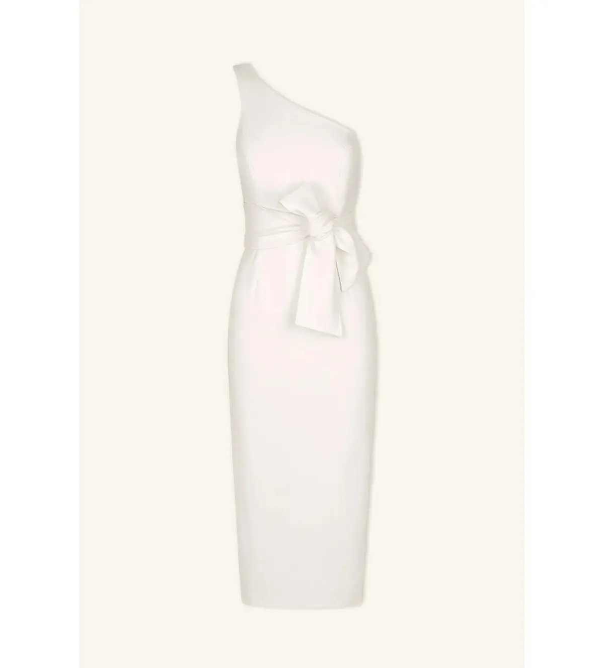 Shona Joy Lucy One Shoulder Midi Dress Ivory Size AU 8 photo 5