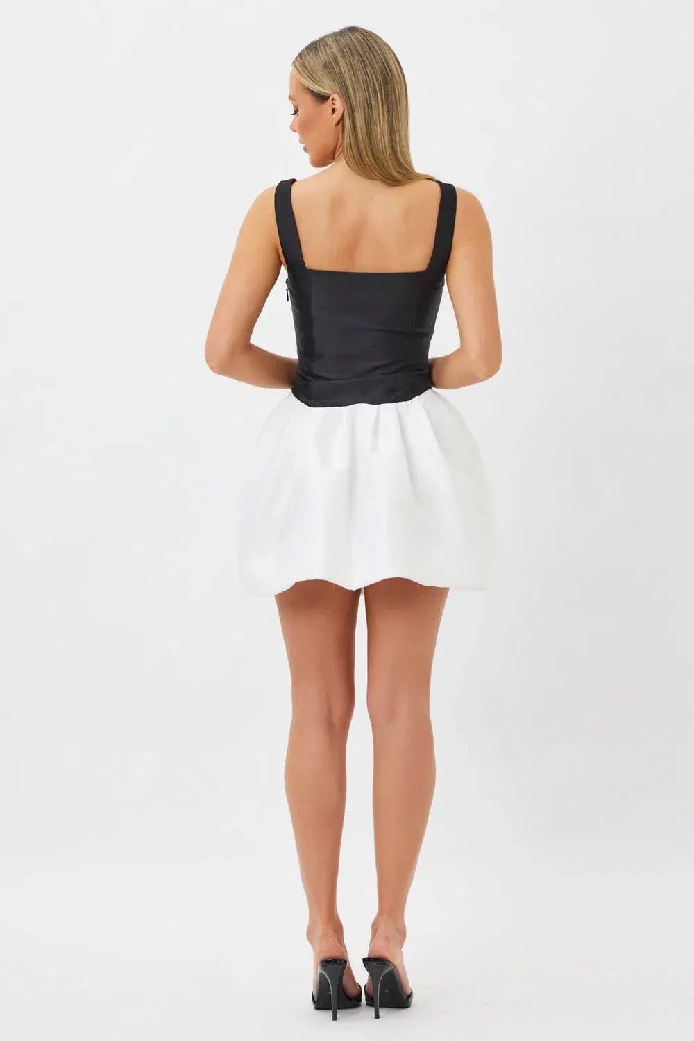 Bianca & Bridgett Alba Mini Dress Black & White Size XL / 14 AU 14 photo 2