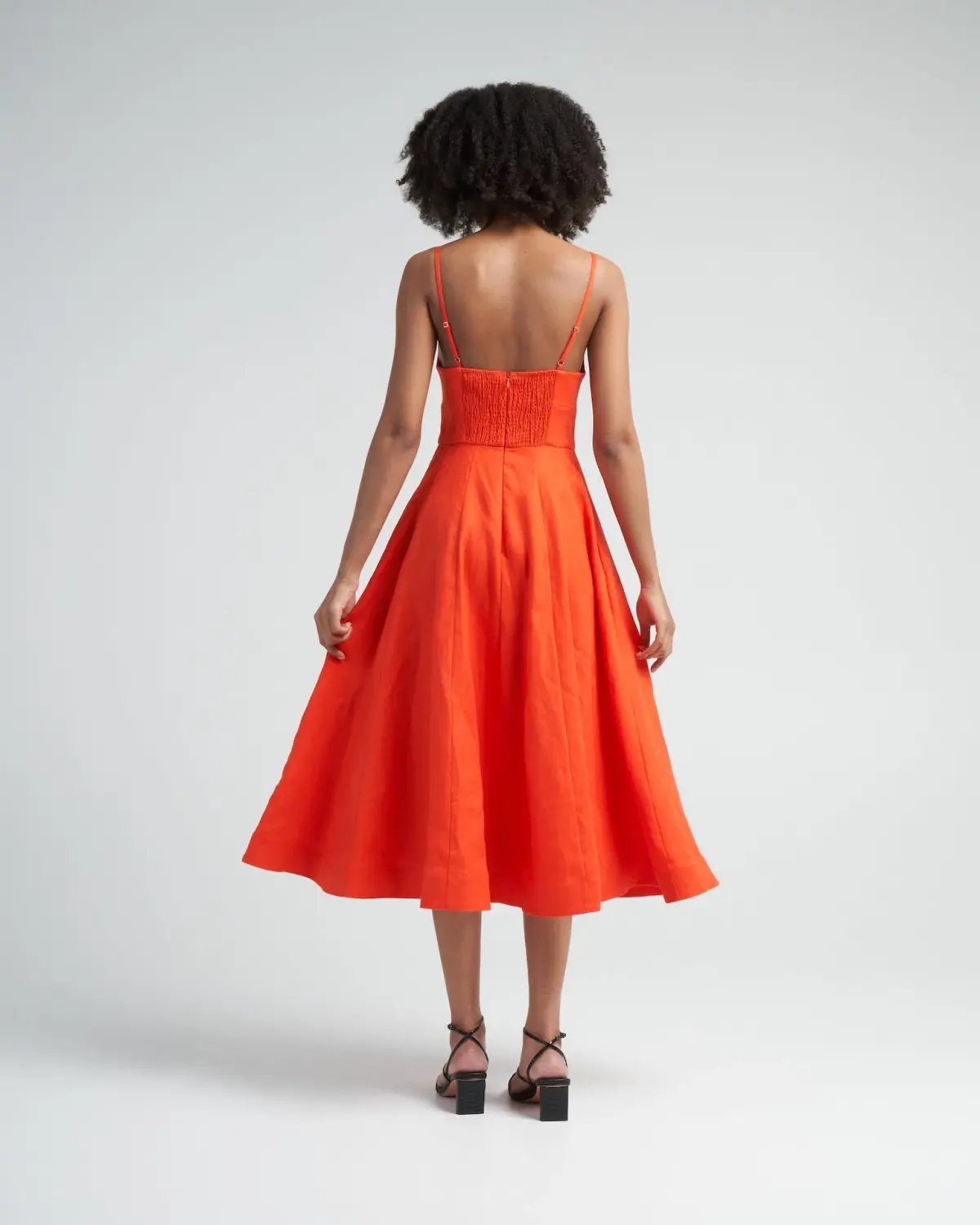 Zimmermann Wonderland Picnic MIdi Dress in Red Size photo 2