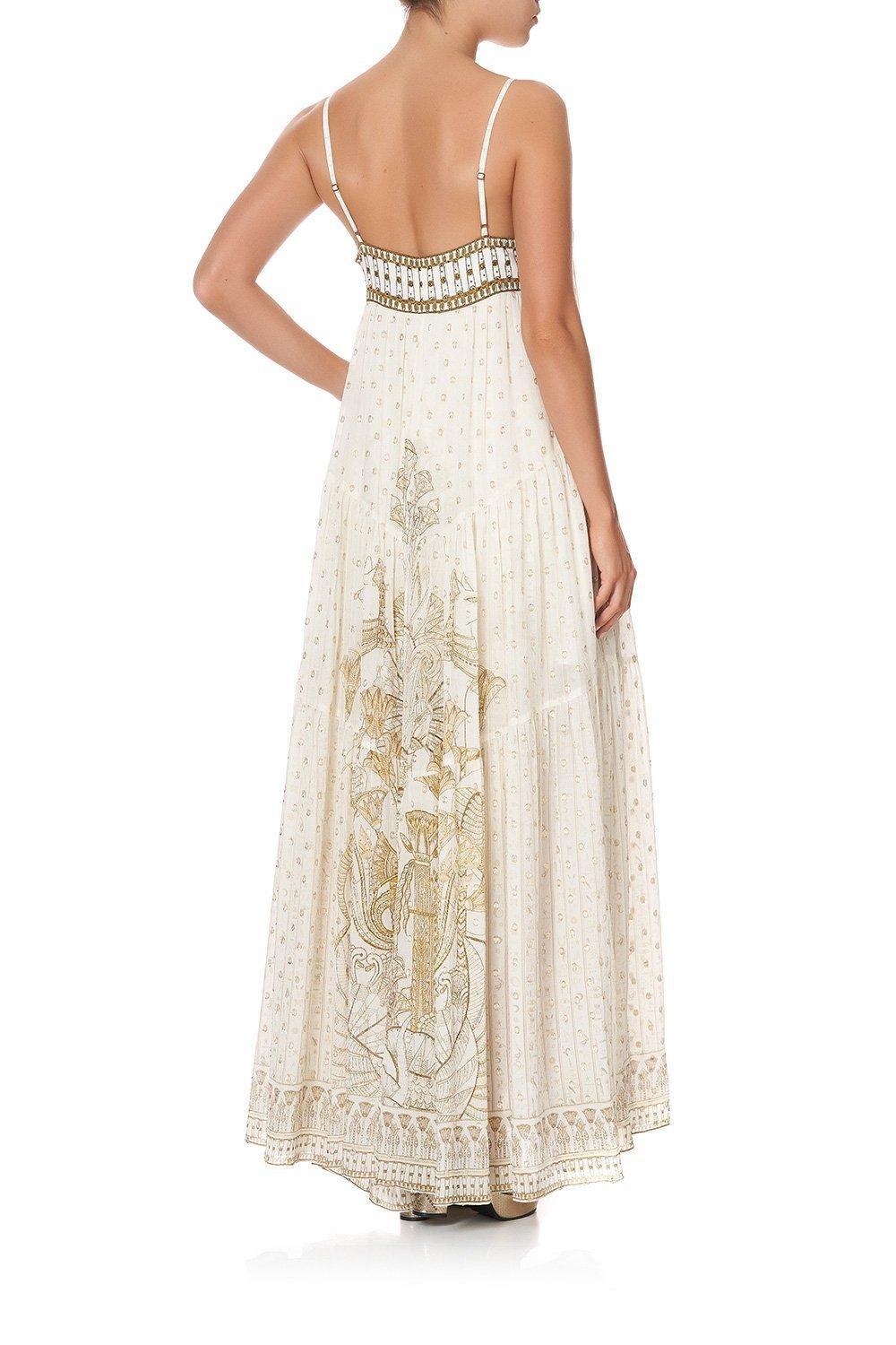 Camilla The Queens Chamber Lace Up Front Panel Dress Print Size 6 photo 4