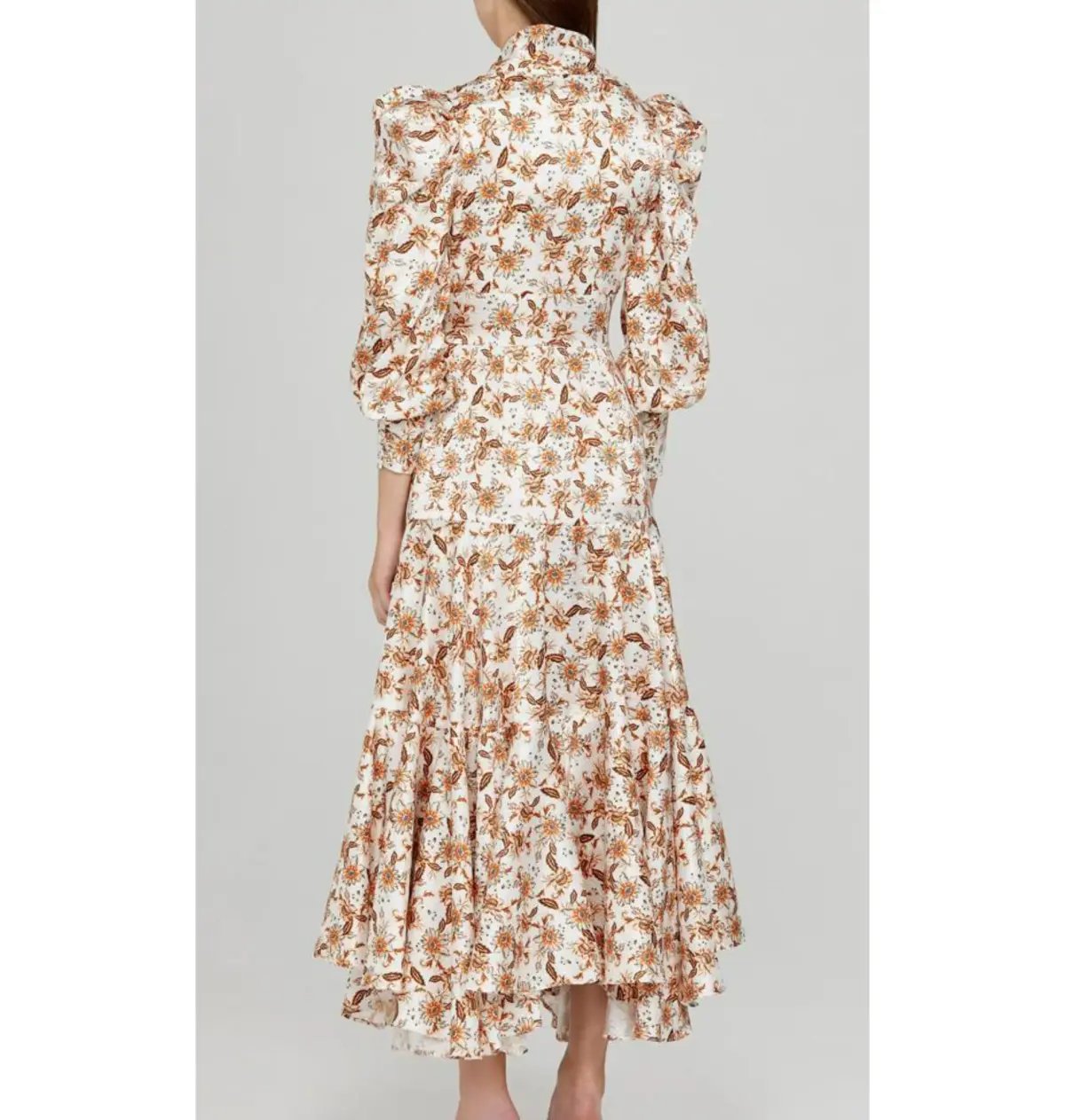 Acler Horrock Ivory Wallpaper Dress Floral Print Size AU 12 photo 3