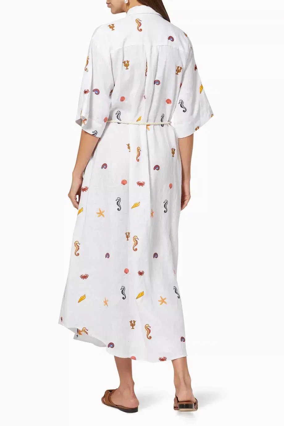 Alemais Under The Sea Shirtdress Ivory Size 8 photo 3