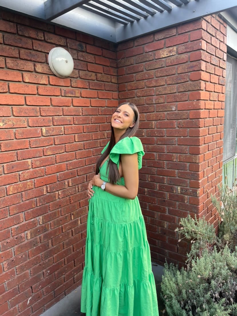 A.L.C Luca Maxi Dress, Green photo 3