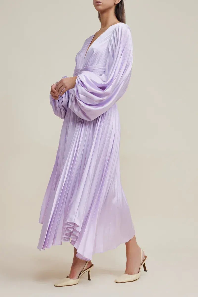 Acler Palms Dress Purple Size 10 photo 3