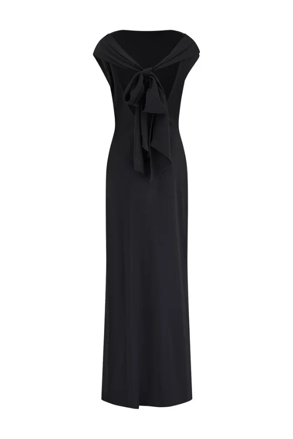 ODD MUSE THE ULTIMATE MUSE DRAPE BACK MAXI DRESS - BLACK photo 8